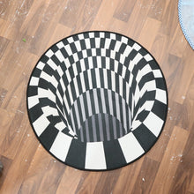 3D Space Round Carpet, Floor Mat Non-Woven Doormat (60 Cm)