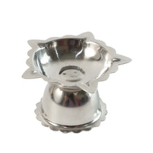 Polished metal diya stand        
